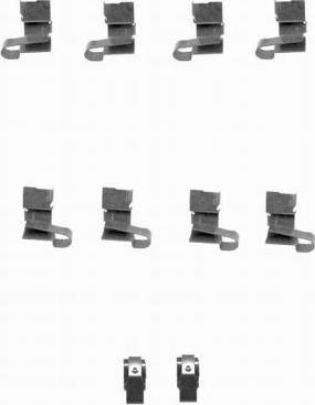 HELLA 8DZ 355 204-081 - Комплектующие для колодок дискового тормоза abcparts.ee