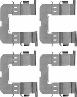 HELLA 8DZ 355 204-361 - Комплектующие для колодок дискового тормоза abcparts.ee