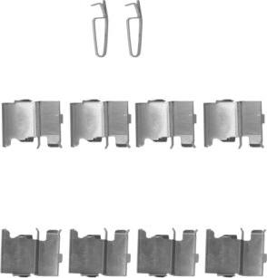 HELLA 8DZ 355 204-711 - Комплектующие для колодок дискового тормоза abcparts.ee