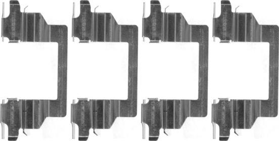 HELLA 8DZ 355 204-721 - Комплектующие для колодок дискового тормоза abcparts.ee