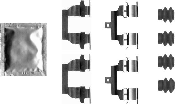 HELLA 8DZ 355 206-361 - Комплектующие для колодок дискового тормоза abcparts.ee