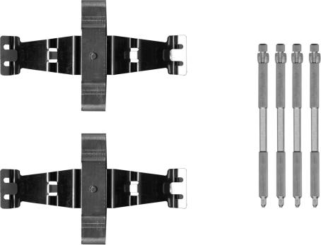 HELLA 8DZ 355 206-291 - Комплектующие для колодок дискового тормоза abcparts.ee