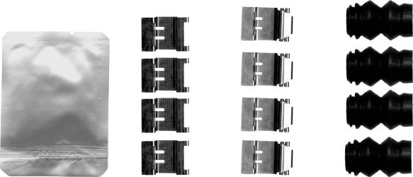 HELLA 8DZ 355 206-711 - Комплектующие для колодок дискового тормоза abcparts.ee
