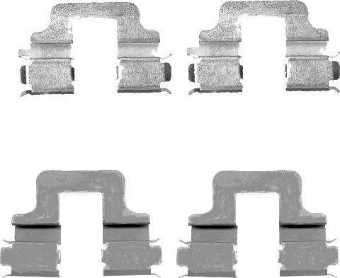 HELLA 8DZ 355 203-331 - Комплектующие для колодок дискового тормоза abcparts.ee