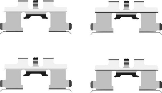 HELLA 8DZ 355 203-211 - Комплектующие для колодок дискового тормоза abcparts.ee