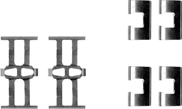 HELLA 8DZ 355 202-321 - Комплектующие для колодок дискового тормоза abcparts.ee