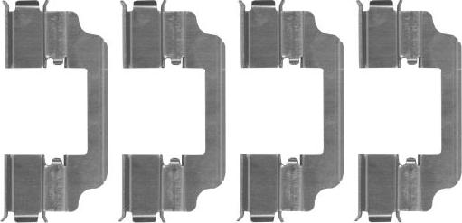 HELLA 8DZ 355 207-061 - Комплектующие для колодок дискового тормоза abcparts.ee