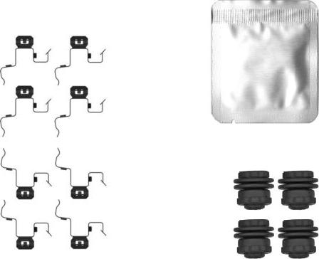HELLA 8DZ 355 207-081 - Комплектующие для колодок дискового тормоза abcparts.ee