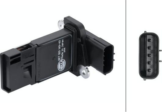 HELLA 8ET 009 149-491 - Датчик потока, массы воздуха abcparts.ee