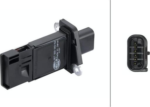 HELLA 8ET 009 149-501 - Датчик потока, массы воздуха abcparts.ee