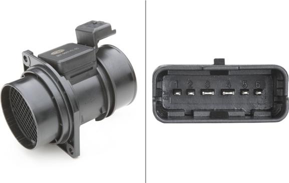 HELLA 8ET 009 142-651 - Датчик потока, массы воздуха abcparts.ee