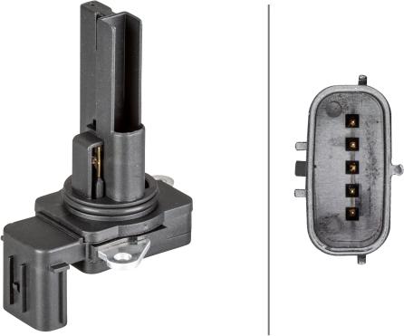 HELLA 8ET 358 095-501 - Датчик потока, массы воздуха abcparts.ee