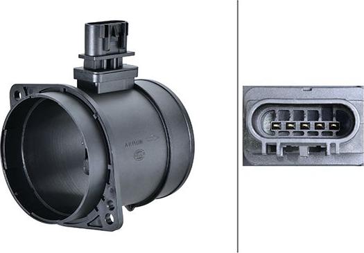 HELLA 8ET 358 166-511 - Датчик потока, массы воздуха abcparts.ee
