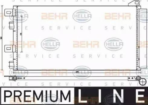 HELLA 8FC 351 300-641 - Конденсатор кондиционера abcparts.ee