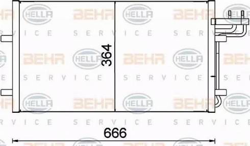 HELLA 8FC 351 301-734 - Конденсатор кондиционера abcparts.ee