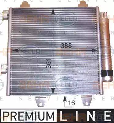 HELLA 8FC 351 303-531 - Конденсатор кондиционера abcparts.ee