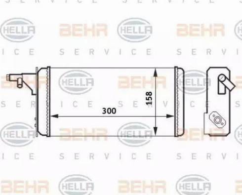 HELLA 8FH 351 024-251 - Теплообменник, отопление салона abcparts.ee