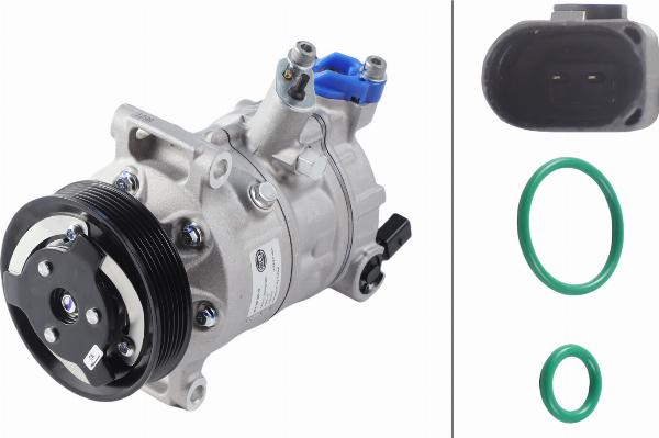 HELLA 8FK 366 200-491 - Компрессор кондиционера abcparts.ee