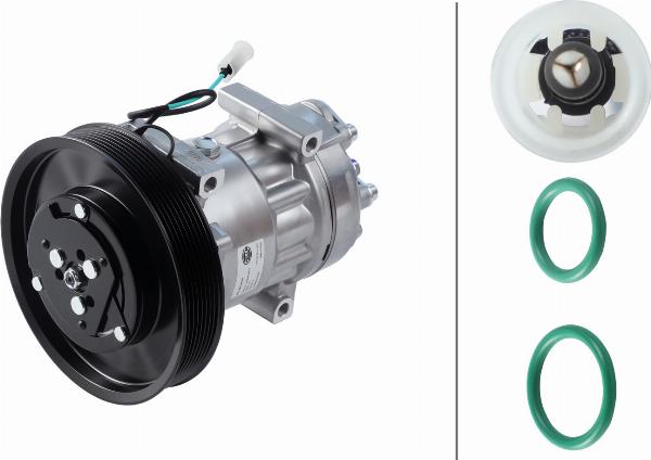 HELLA 8FK 366 200-051 - Компрессор кондиционера abcparts.ee