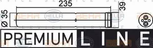 HELLA 8FT 351 200-391 - Осушитель, кондиционер abcparts.ee