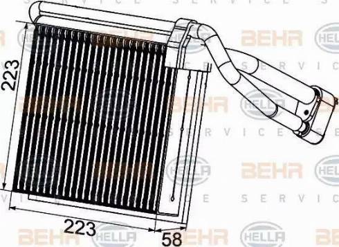 HELLA 8FV 351 330-761 - Испаритель, кондиционер abcparts.ee