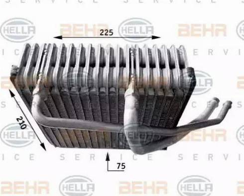 HELLA 8FV 351 210-771 - Испаритель, кондиционер abcparts.ee