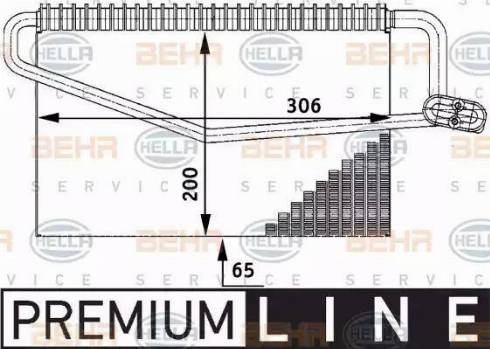 HELLA 8FV 351 211-281 - Испаритель, кондиционер abcparts.ee