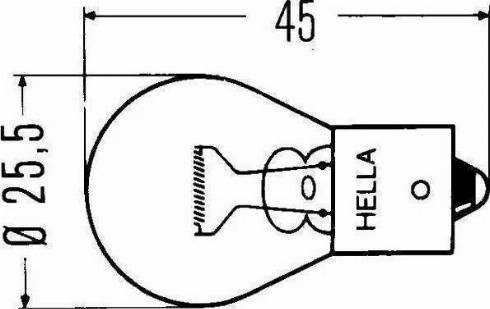 HELLA 8GA 002 073-137 - Лампа накаливания, фонарь указателя поворота abcparts.ee