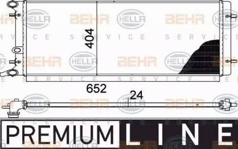 HELLA 8MK 376 713-781 - Радиатор, охлаждение двигателя abcparts.ee