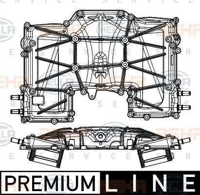 HELLA 8ML 376 794-031 - Интеркулер, теплообменник турбины abcparts.ee