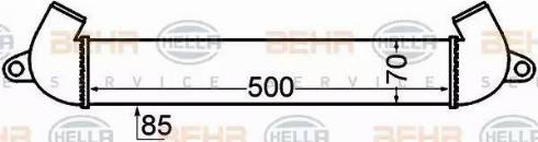 HELLA 8ML 376 776-291 - Интеркулер, теплообменник турбины abcparts.ee