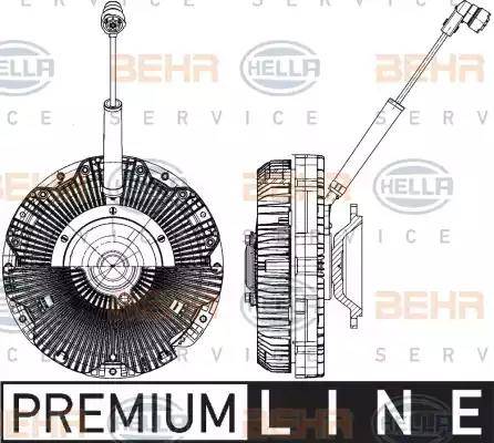 HELLA 8MV 376 791-151 - Сцепление, вентилятор радиатора abcparts.ee