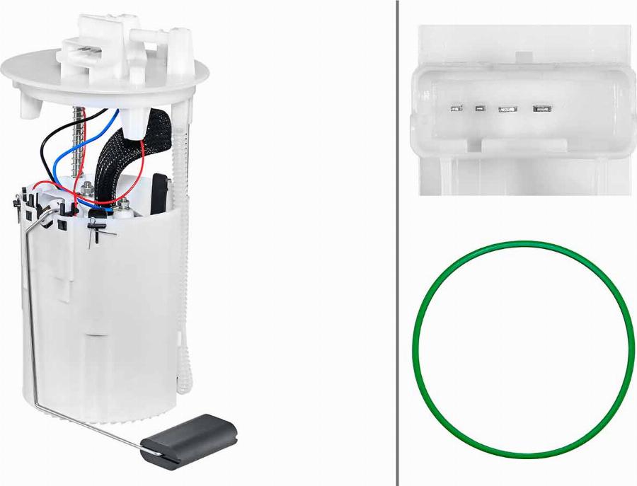 HELLA 8TF 358 306-771 - Модуль топливного насоса abcparts.ee