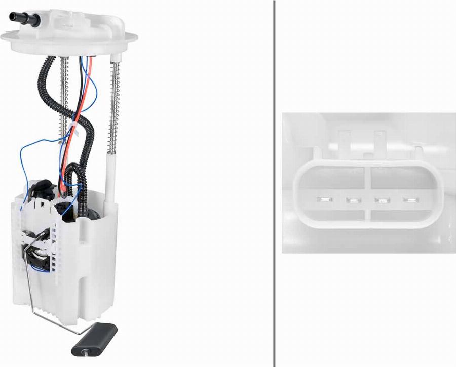 HELLA 8TF 358 318-871 - Модуль топливного насоса abcparts.ee