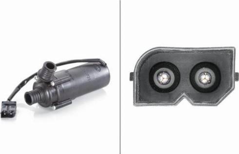 HELLA 8TW 005 755-701 - Насос рециркуляции воды, система подогрева двигателя abcparts.ee