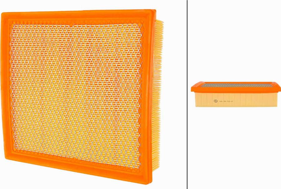 HELLA 8ZA 358 320-071 - Воздушный фильтр двигателя abcparts.ee