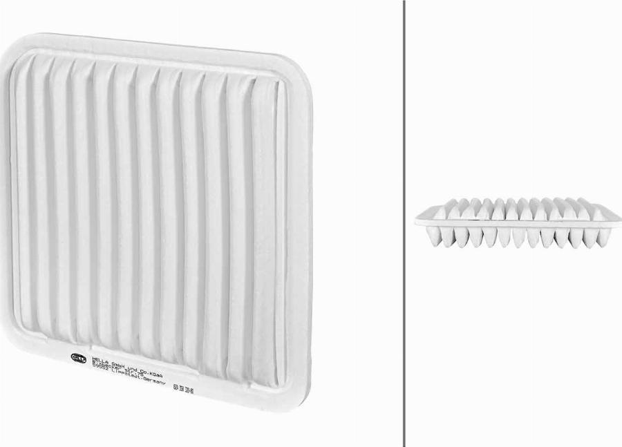 HELLA 8ZA 358 320-801 - Воздушный фильтр двигателя abcparts.ee