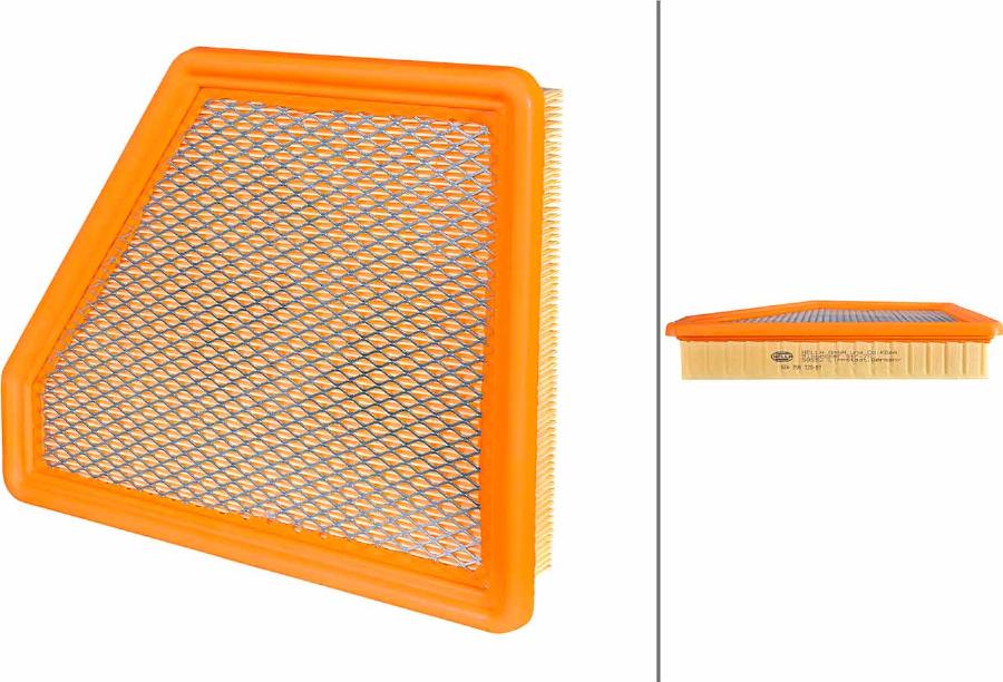 HELLA 8ZA 358 320-871 - Воздушный фильтр двигателя abcparts.ee