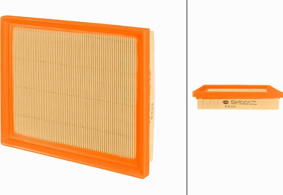HELLA 8ZA 358 321-041 - Воздушный фильтр двигателя abcparts.ee