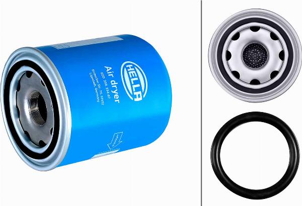 HELLA 8ZD 358 334-071 - Патрон осушителя воздуха, пневматическая система abcparts.ee