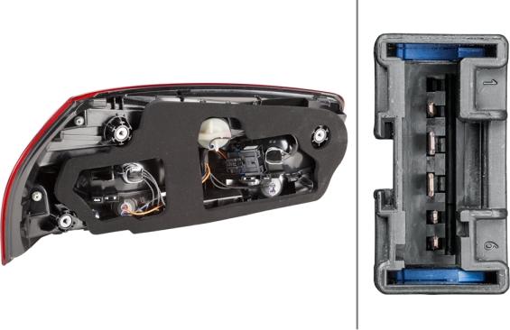 HELLA 2SK 011 054-101 - Задний фонарь abcparts.ee