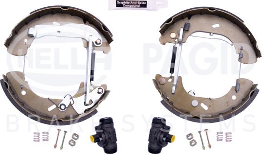 HELLA PAGID 8DB 355 004-141 - Комплект тормозных колодок, барабанные abcparts.ee