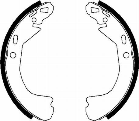 HELLA PAGID 8DB 355 022-331 - Комплект тормозных колодок, барабанные abcparts.ee