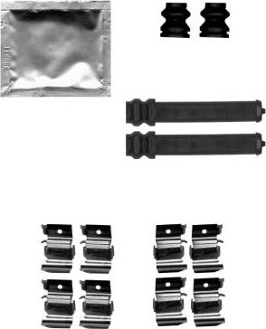 HELLA PAGID 8DZ 355 205-251 - Комплектующие для колодок дискового тормоза abcparts.ee