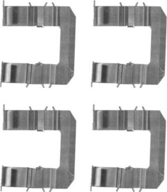 HELLA PAGID 8DZ 355 203-991 - Комплектующие для колодок дискового тормоза abcparts.ee