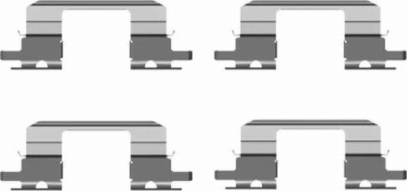 HELLA PAGID 8DZ 355 203-821 - Комплектующие для колодок дискового тормоза abcparts.ee