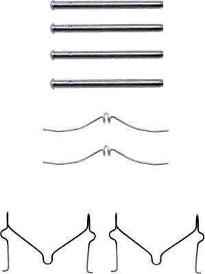 HELLA PAGID 8DZ 355 202-331 - Комплектующие для колодок дискового тормоза abcparts.ee