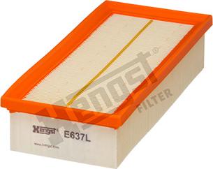 Hengst Filter E637L - Воздушный фильтр двигателя abcparts.ee