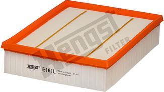 Hengst Filter E161L - Воздушный фильтр двигателя abcparts.ee