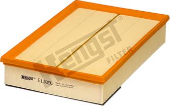 Hengst Filter E1189L - Воздушный фильтр двигателя abcparts.ee
